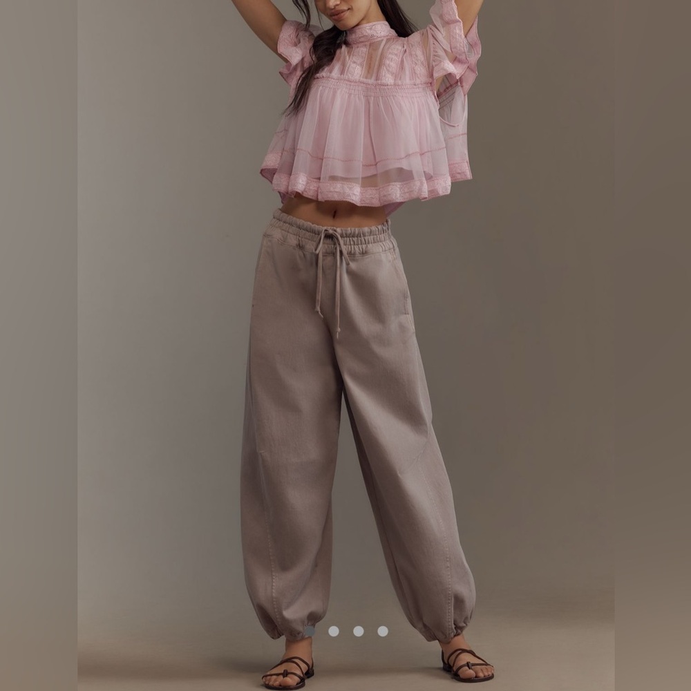 Anthropologie Pilcro Mid-Rise Parachute Pants Sz XS